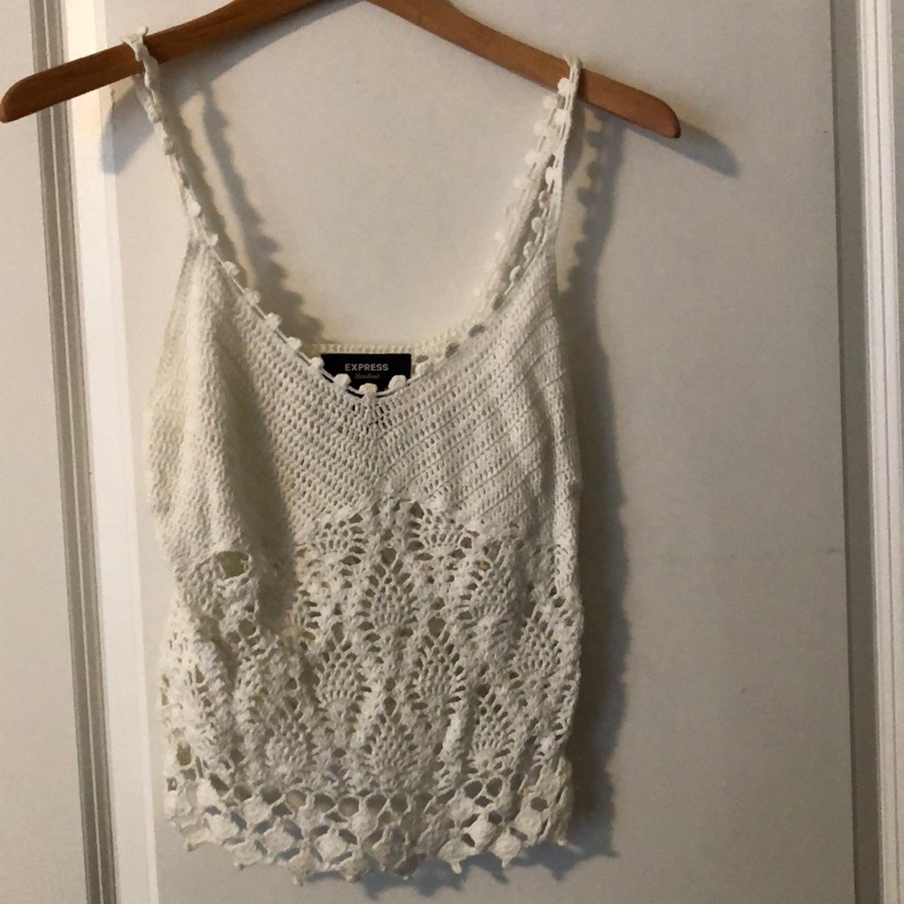 Hand knit tank top